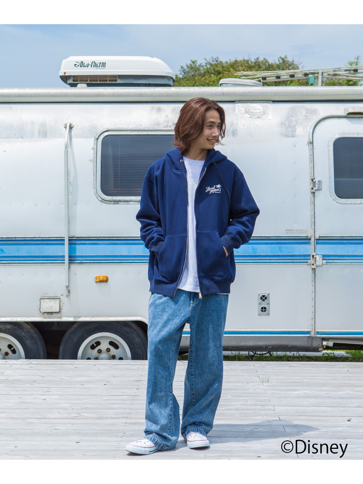 ミッキージップパーカー - NVY