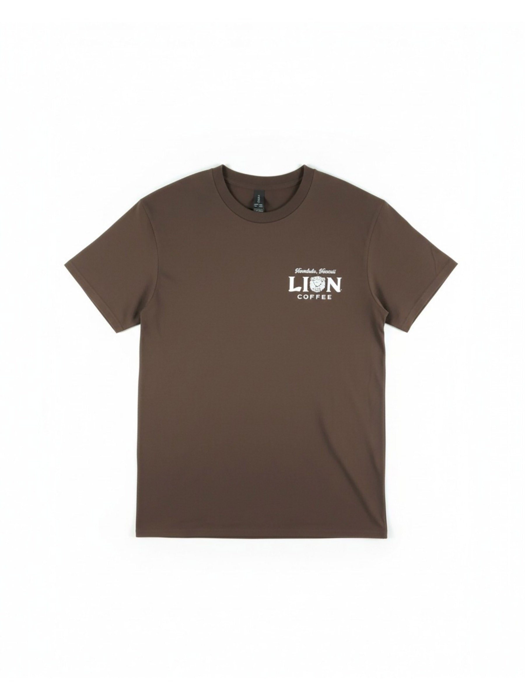 ライオンコーヒー別注Tシャツ アイランドチェーンパラカ - BRN