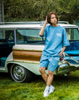 ヘビーオンスショートパンツ - SBLU