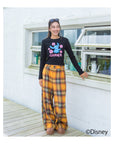 スティッチハイビスカスミニ長袖Tシャツ - BLK