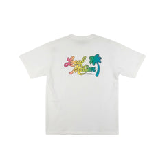 オリジナルロゴレインボープリントTシャツ - WHT