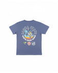 ホヌ柄切リ貼リワッペンTシャツ