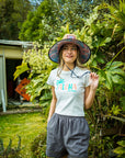 パームアロハプリントTシャツ - WHT