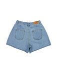FLARE DENIM SHORTS