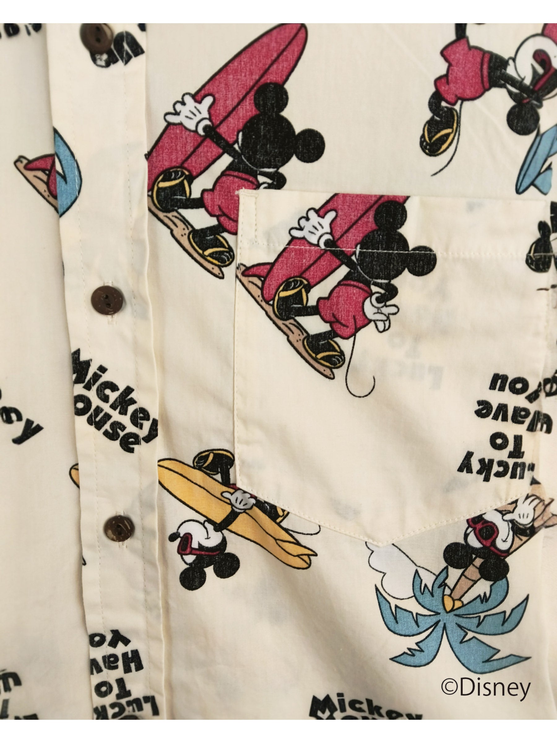 ミッキーマウスアロハシャツ