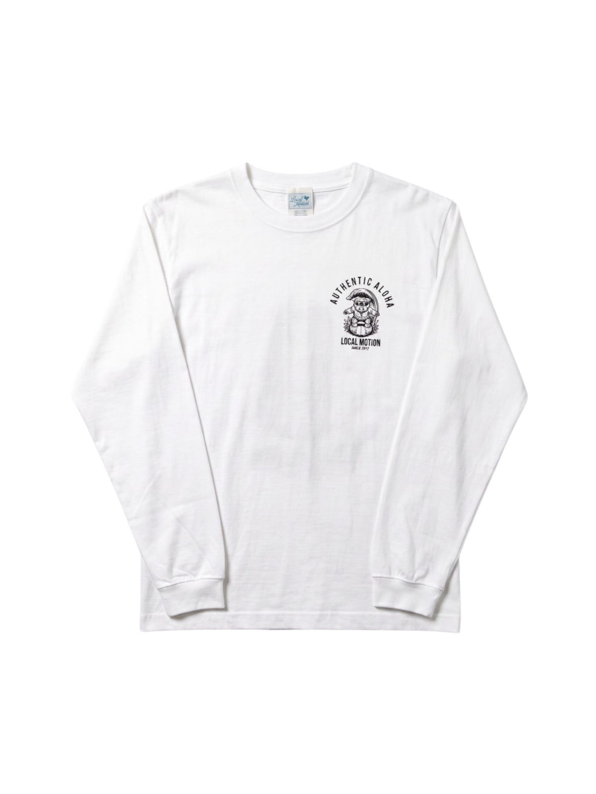サーフドッグアーチ長袖Tシャツ -  WHT