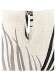 ヘンプレーヨンリボンTシャツ - BLK
