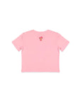 KITTY クロップドTシャツ 日焼けドット-フェイス - PK