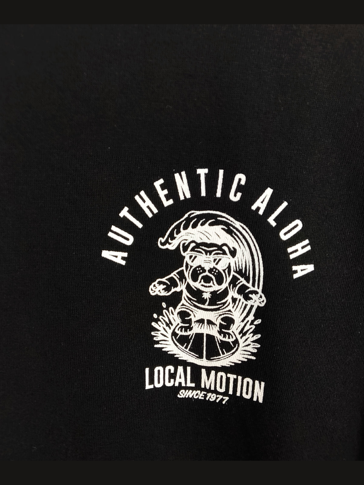 サーフドッグアーチ長袖Tシャツ -  BLK