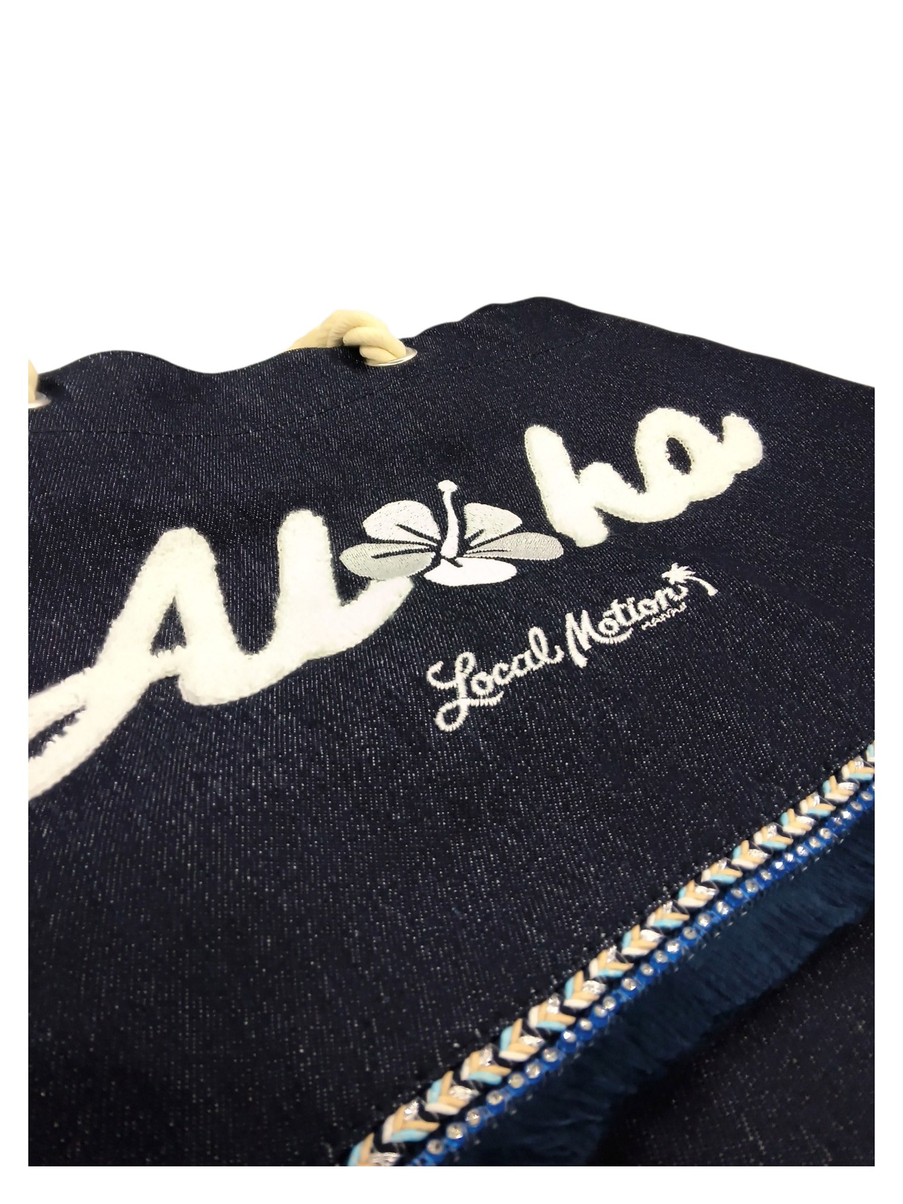 デニムサガラ刺繍トート - DENIM