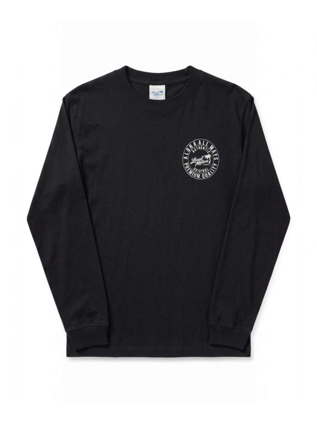 サークルロゴ長袖Tシャツ -  BLK