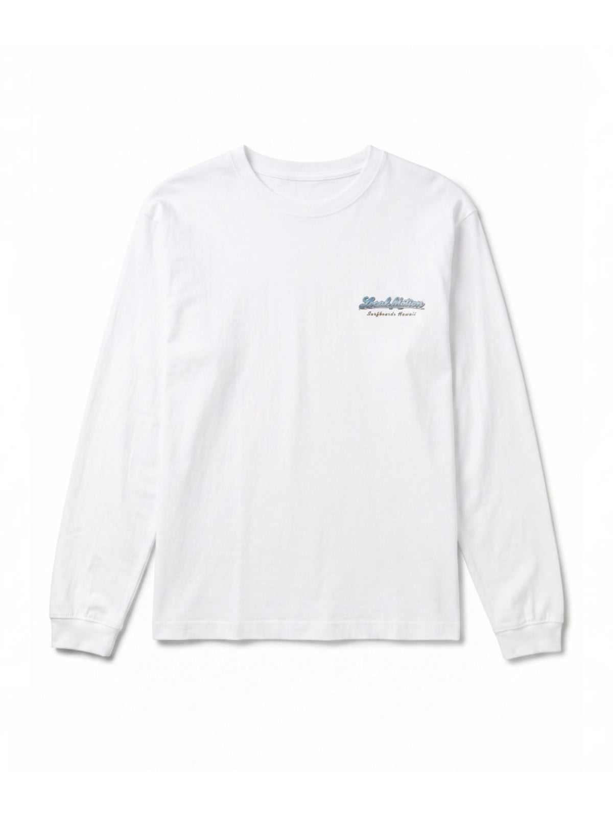 ヘクサゴン長袖Tシャツ -  WHT