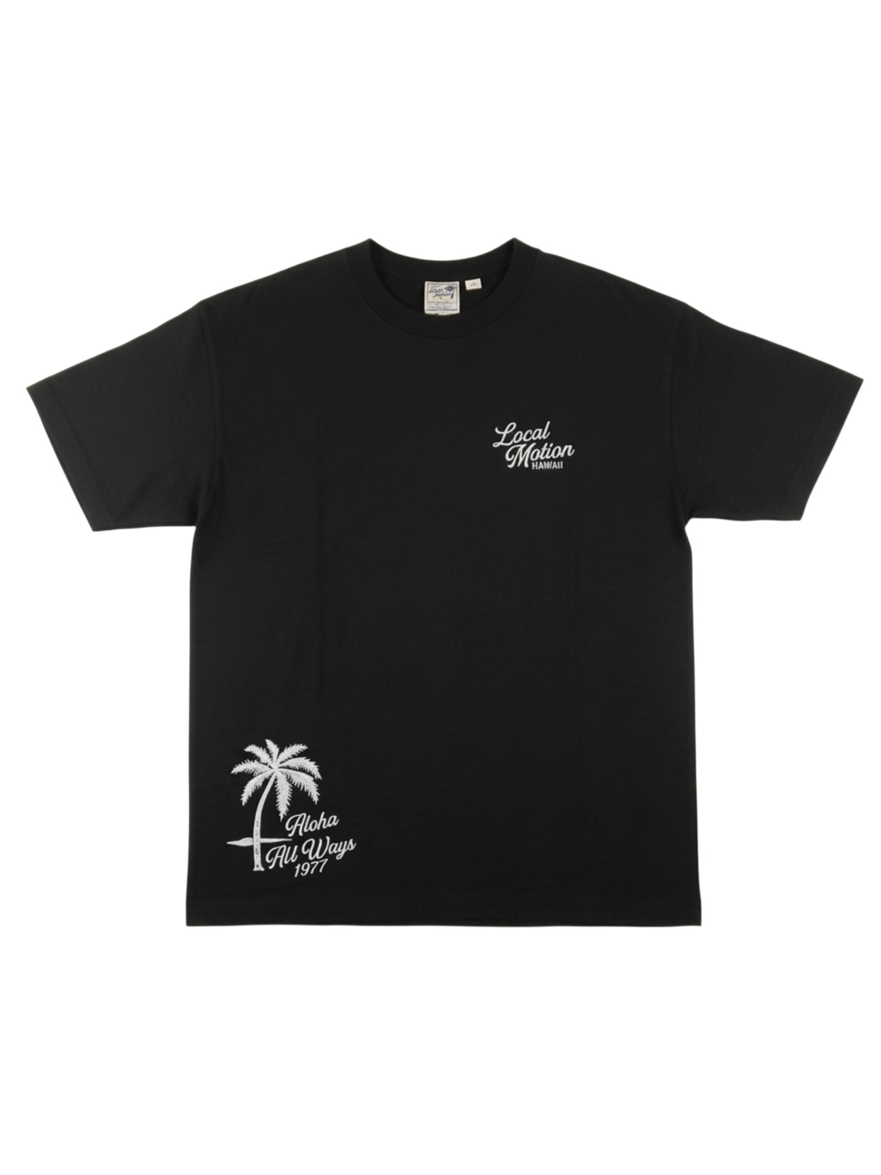 スラブ刺繍Tシャツ - BLK