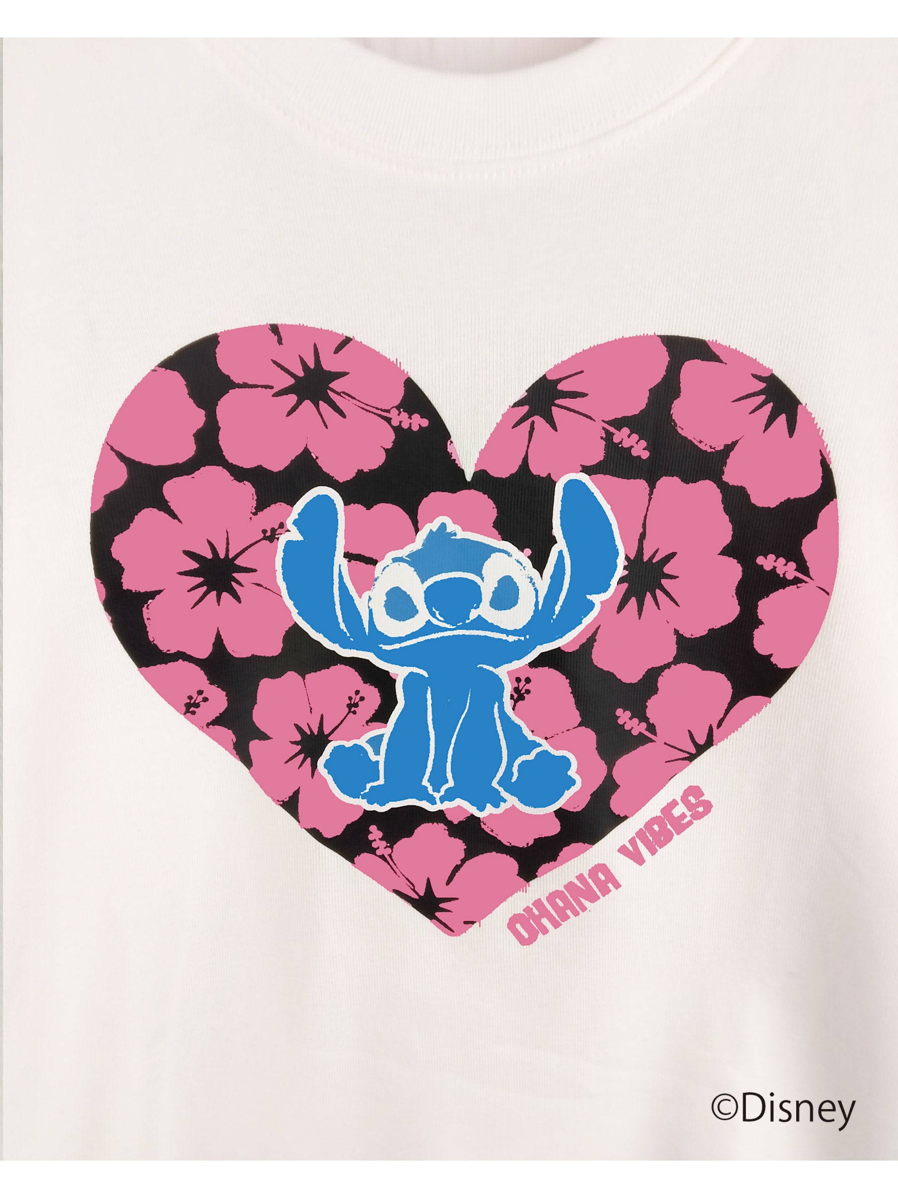 スティッチハートプリントミニTシャツ