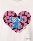 スティッチハートプリントミニTシャツ