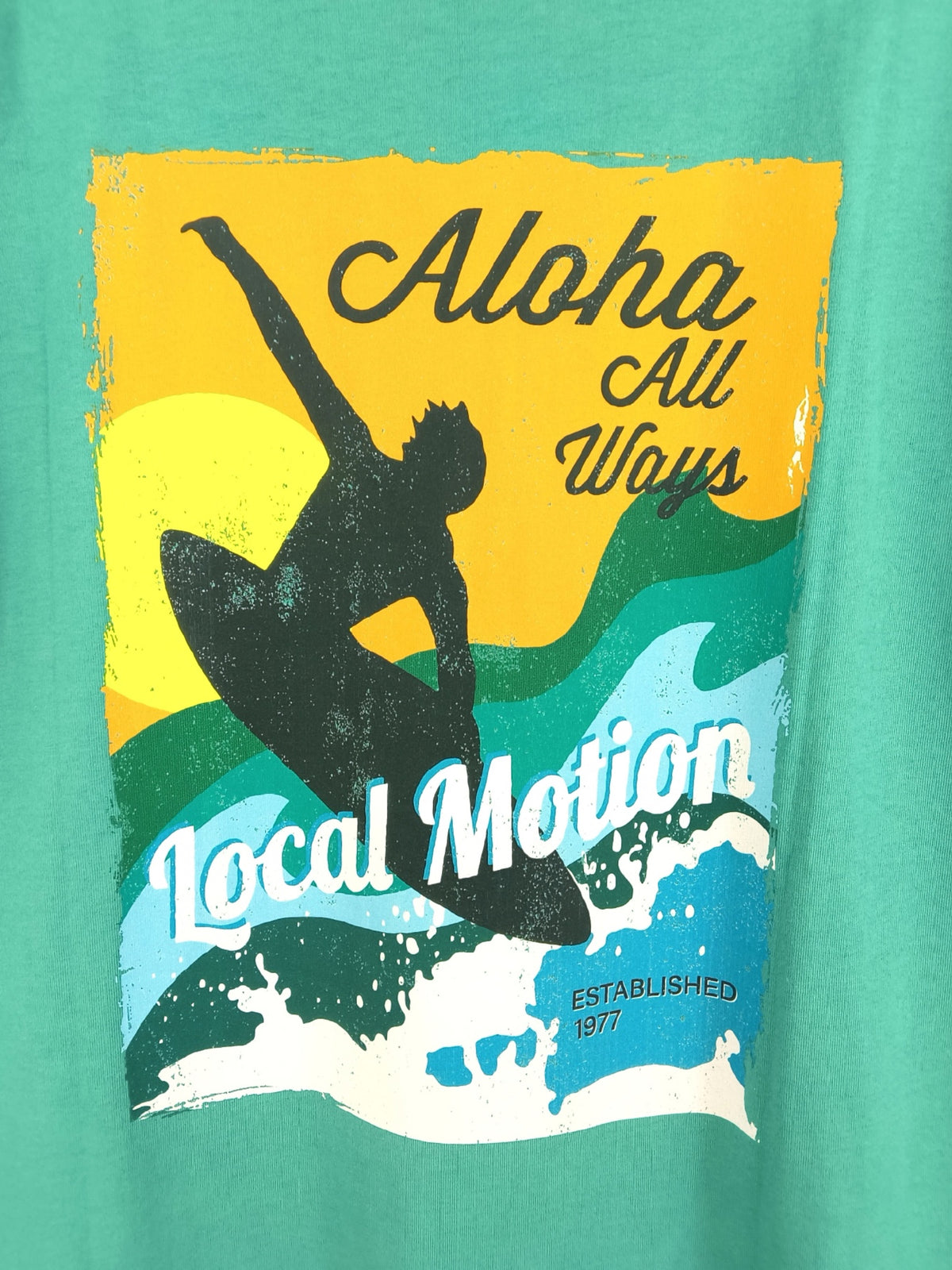 サーフレトログラフィック長袖Tシャツ -  MNT