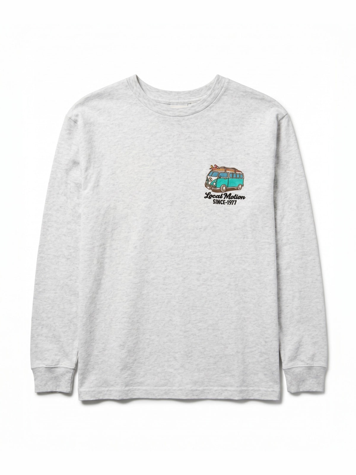 バスサガラ刺繍ロングTシャツ - SIL