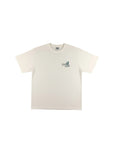ステッチ＆ロゴプリントTシャツ - WHT