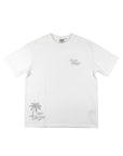 スラブ刺繍Tシャツ - WHT