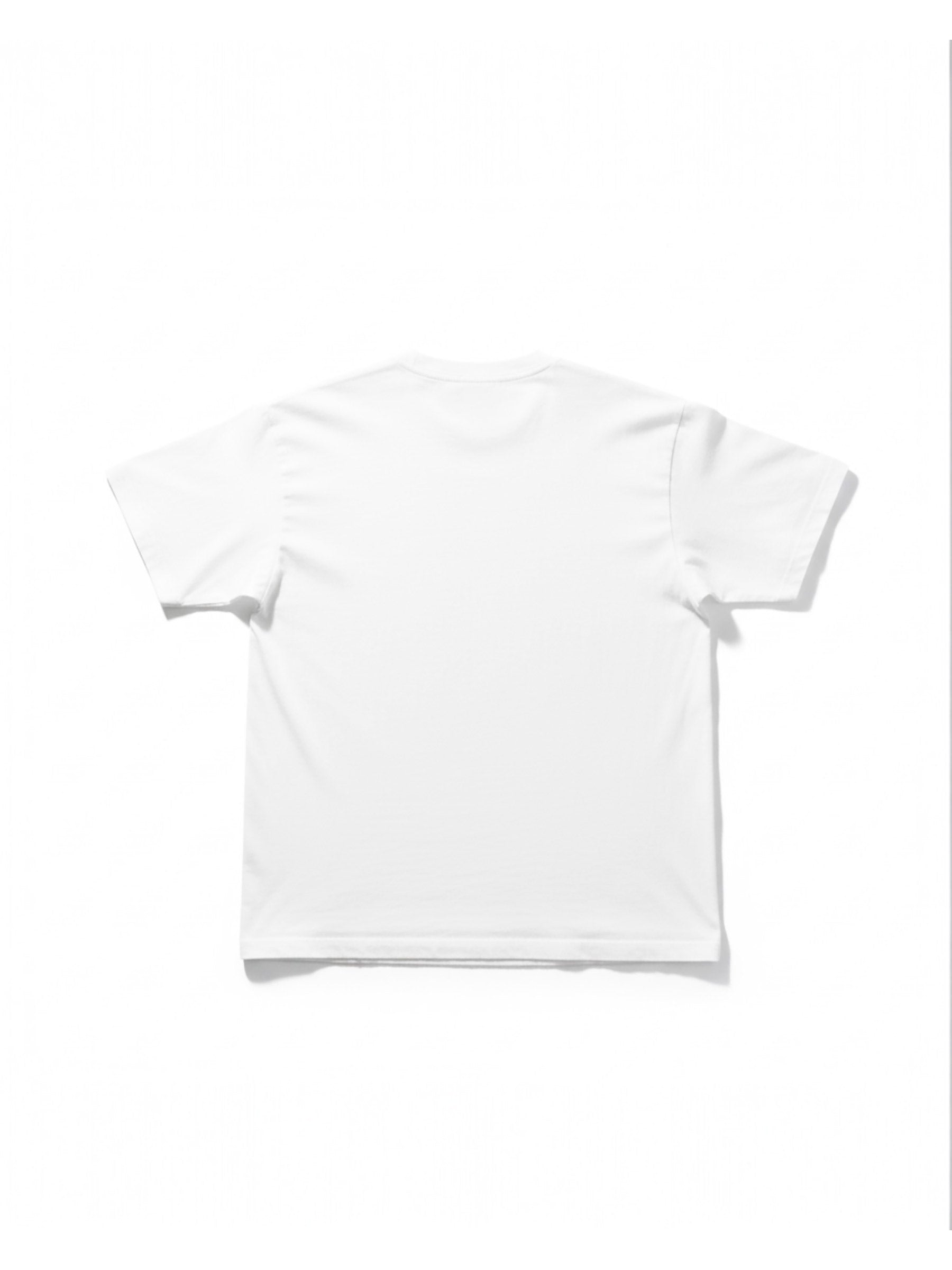 アロハデニム貼り付けTシャツ - WHT