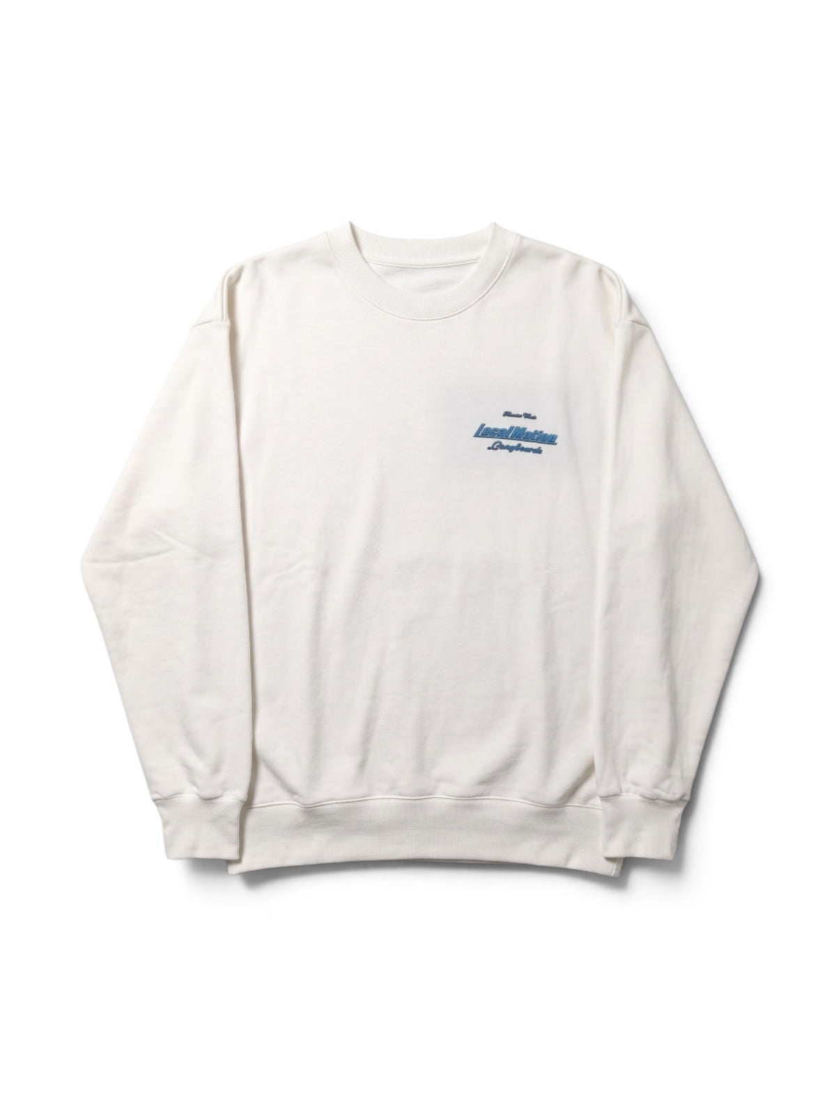 ロングボード＆ハイビスカスプリントスウェット - WHT