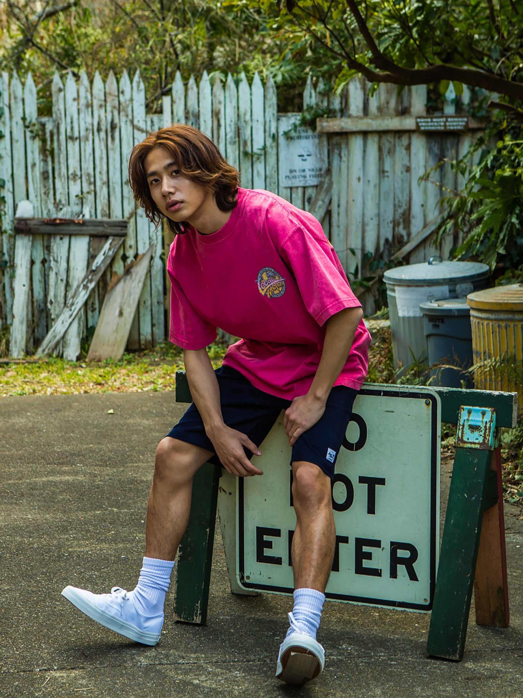 パウダーブリーチTシャツ - PNK