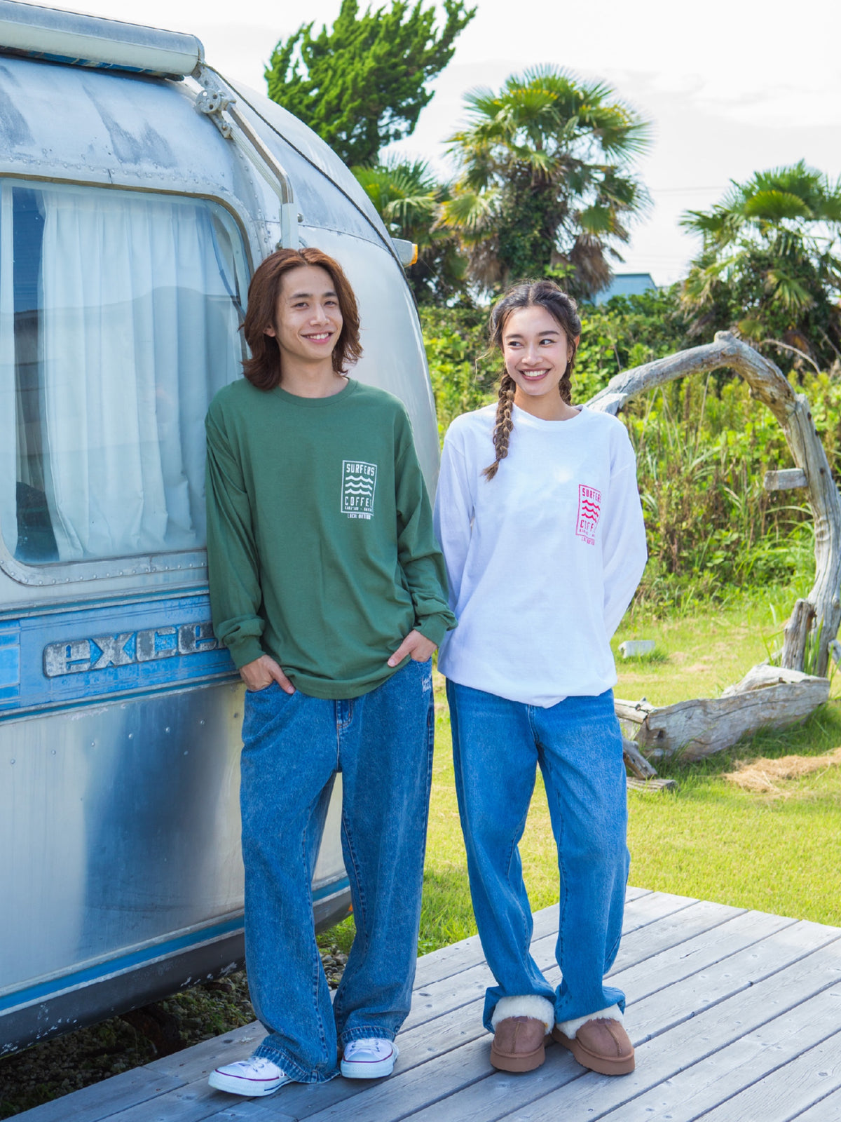 サーファーズコーヒーコラボ 長袖Tシャツ -  MGRN