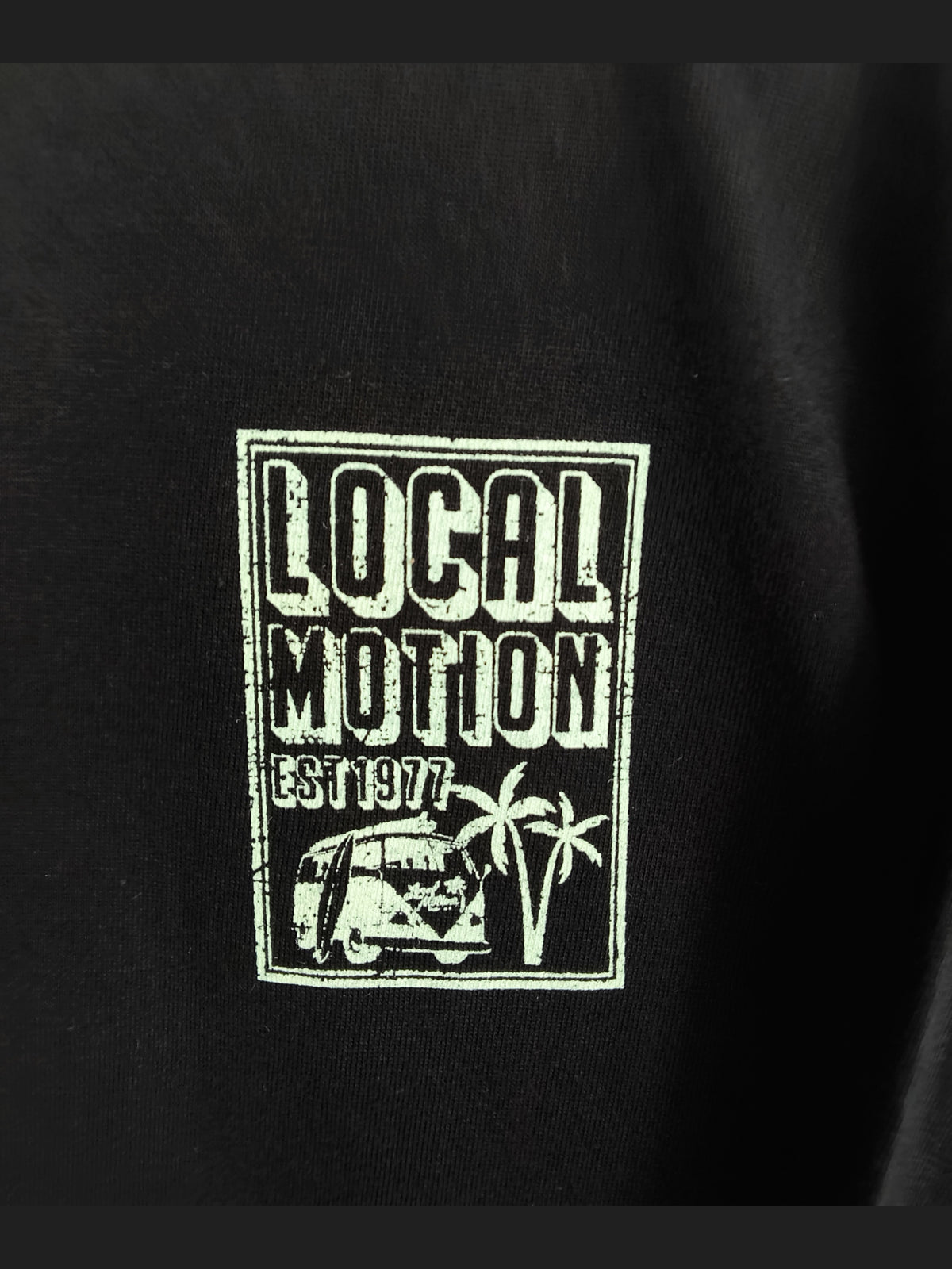 オブロング長袖Tシャツ -  BLK