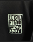 オブロング長袖Tシャツ -  BLK