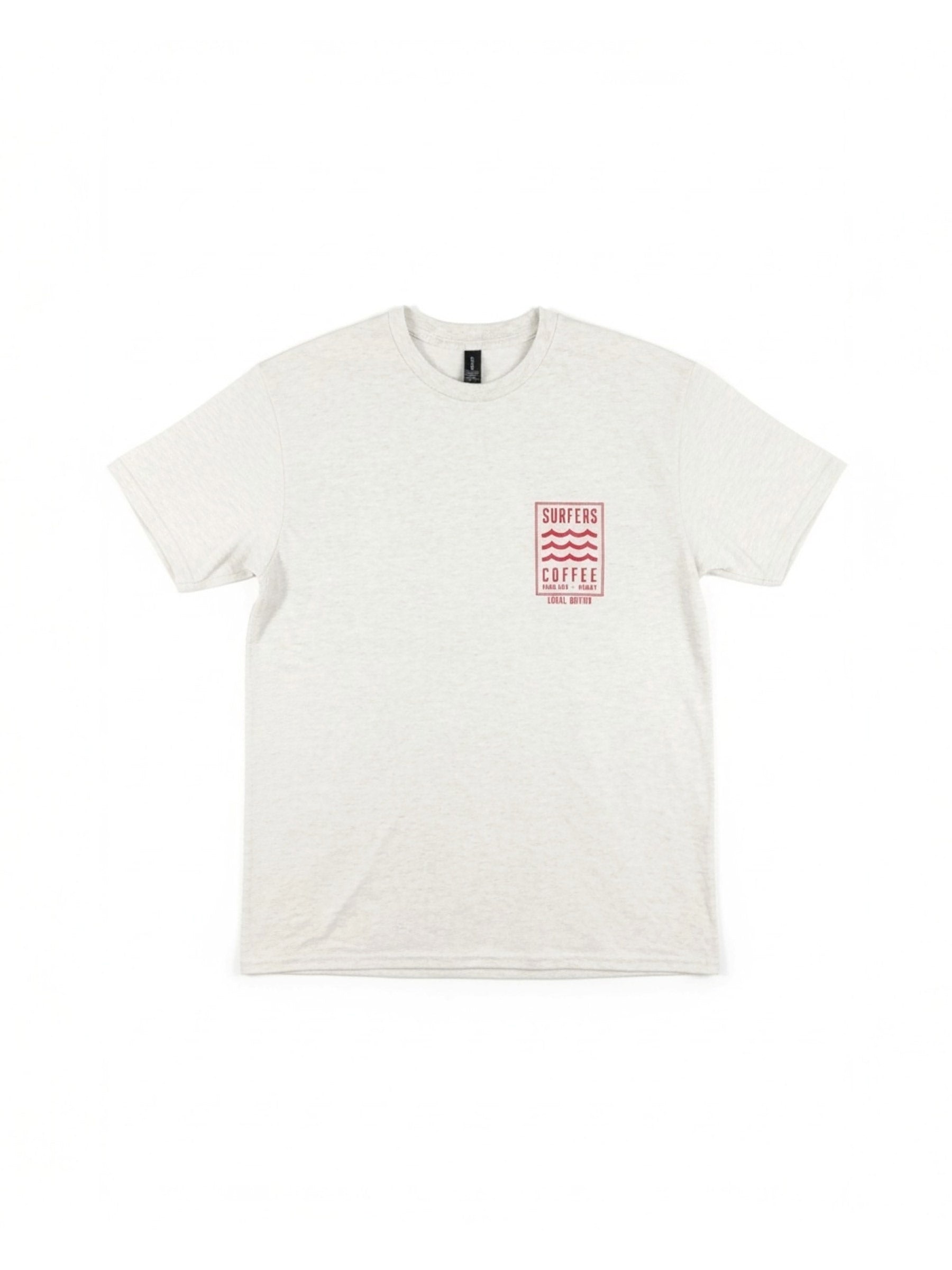 SURFERS COFFEExLOCALMOTION Tシャツ カカアコ - ASH – ローカル