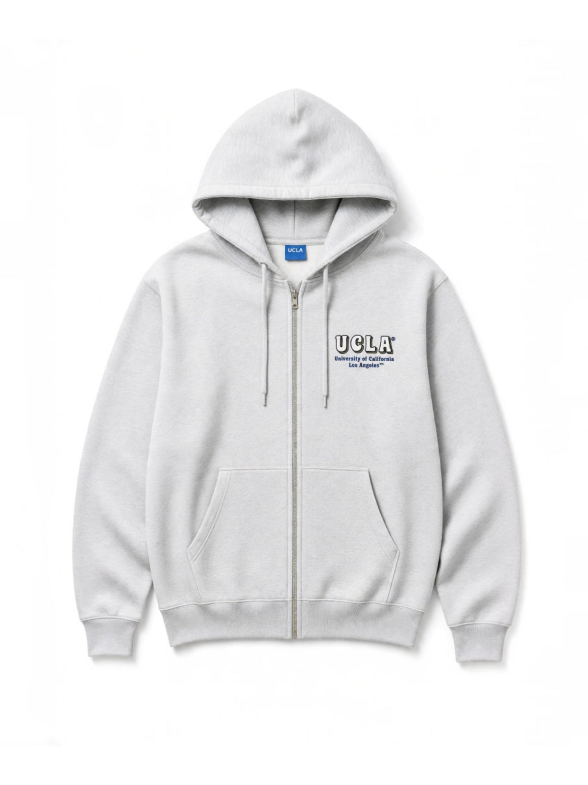 450g裏毛起毛ZIPパーカー - WHT