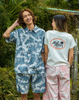 綿アロハロングパンツ - PNK