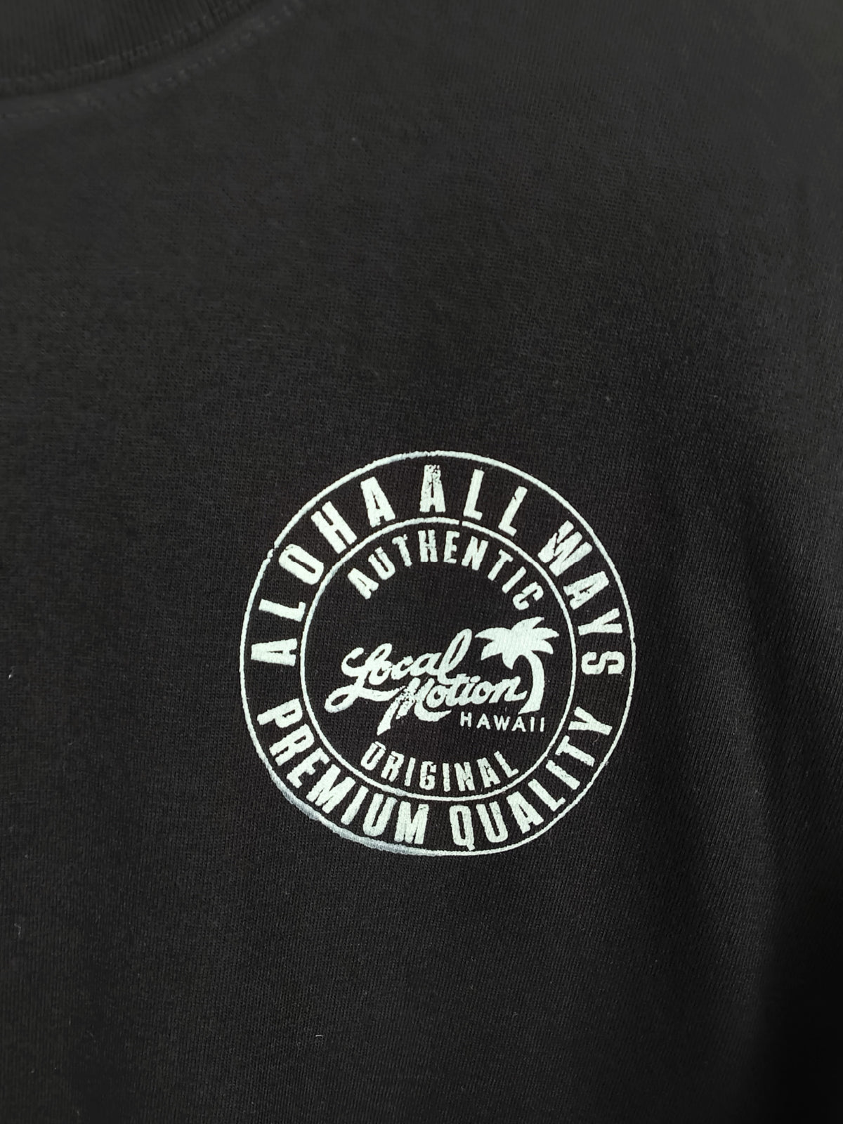 サークルロゴ長袖Tシャツ -  BLK