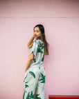 ヘンプレーヨンリボンTシャツ - GRN