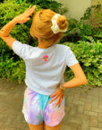 KITTY クロップドTシャツ 日焼けドット-フェイス - WH