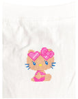 KITTY クロップドTシャツ 日焼けドット-フェイス - WH