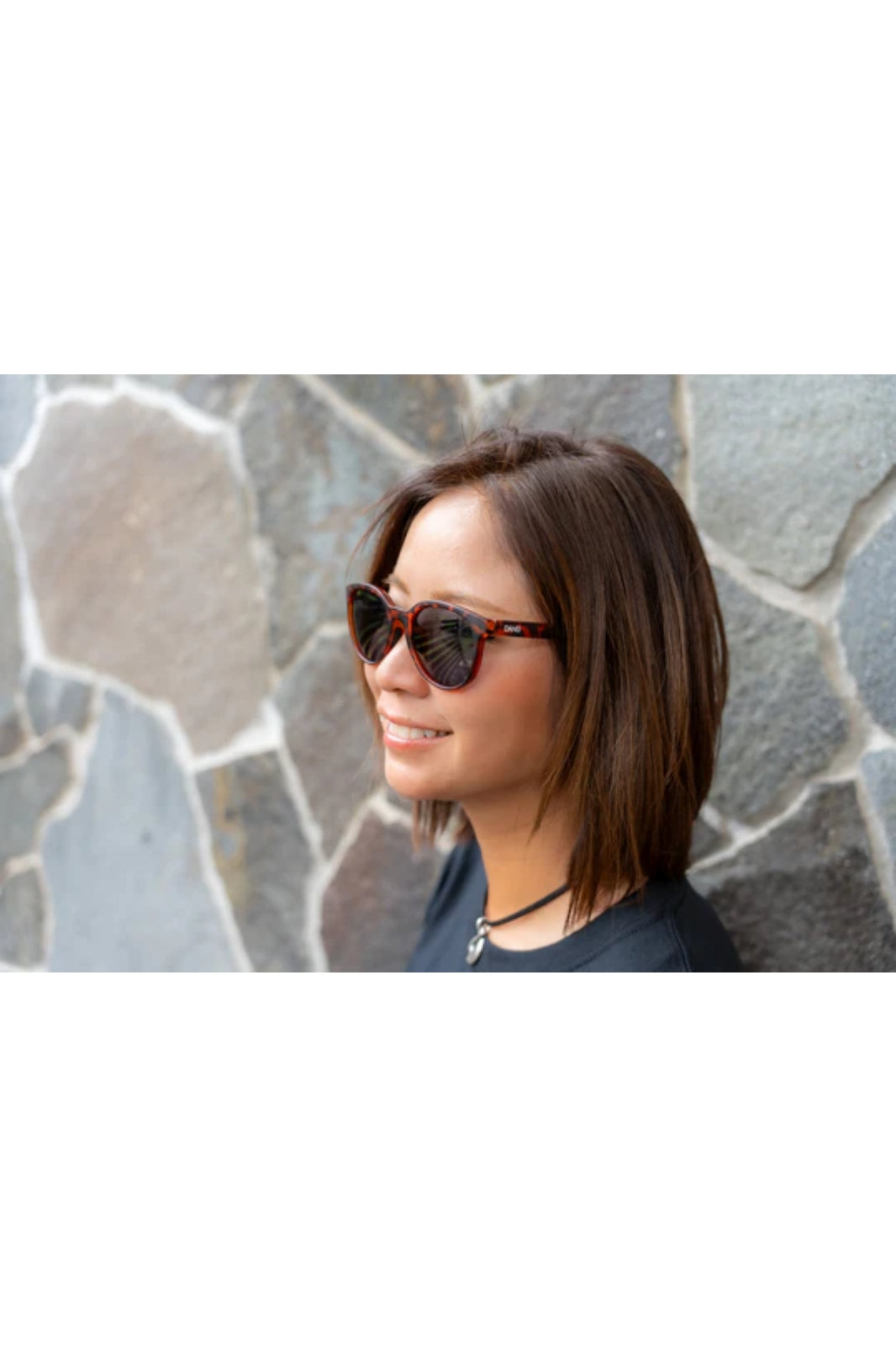 FLOATY B Brown Tortoise Matte x Black Sm