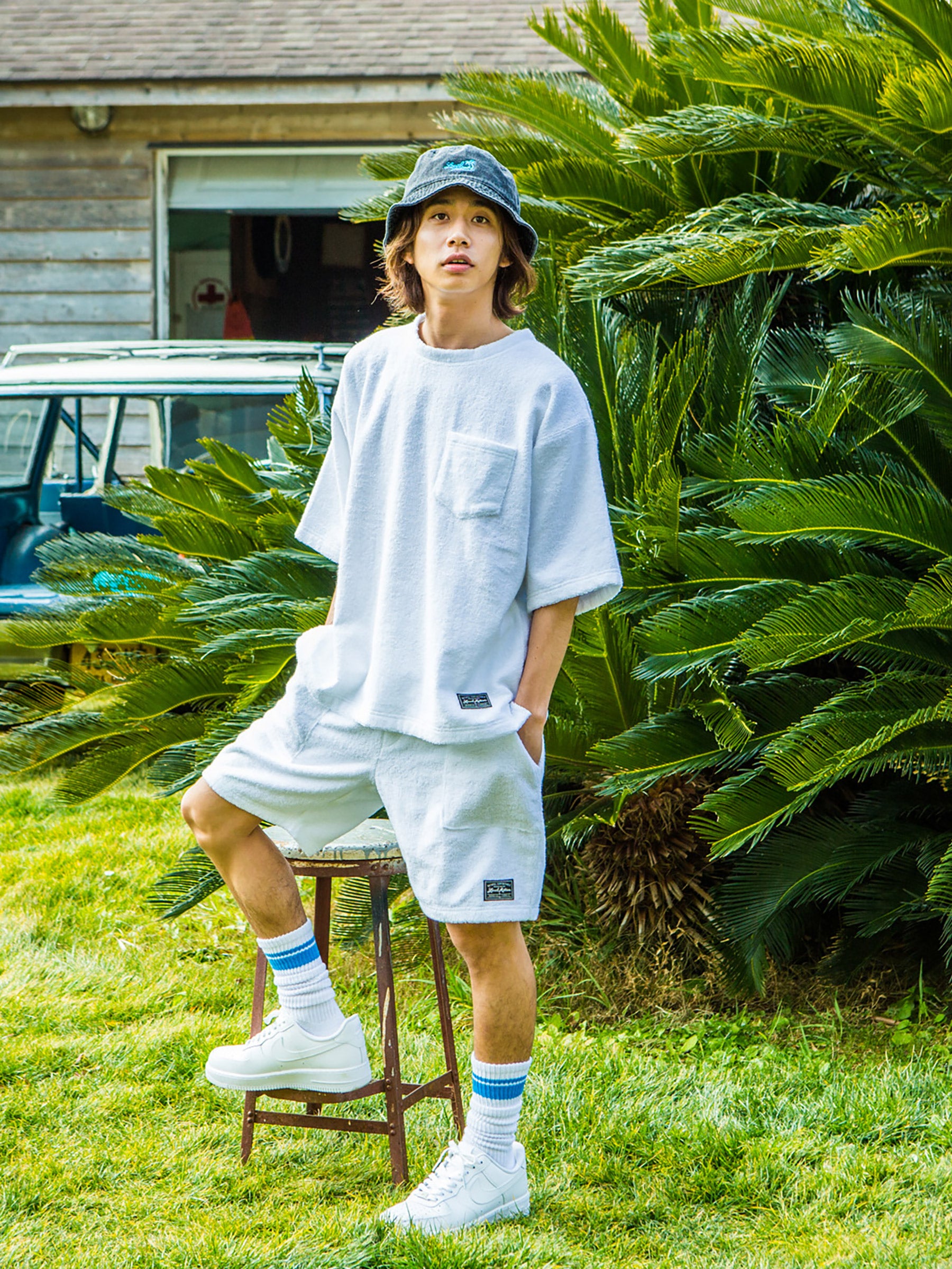 ダブルパイルショーツ - WHT