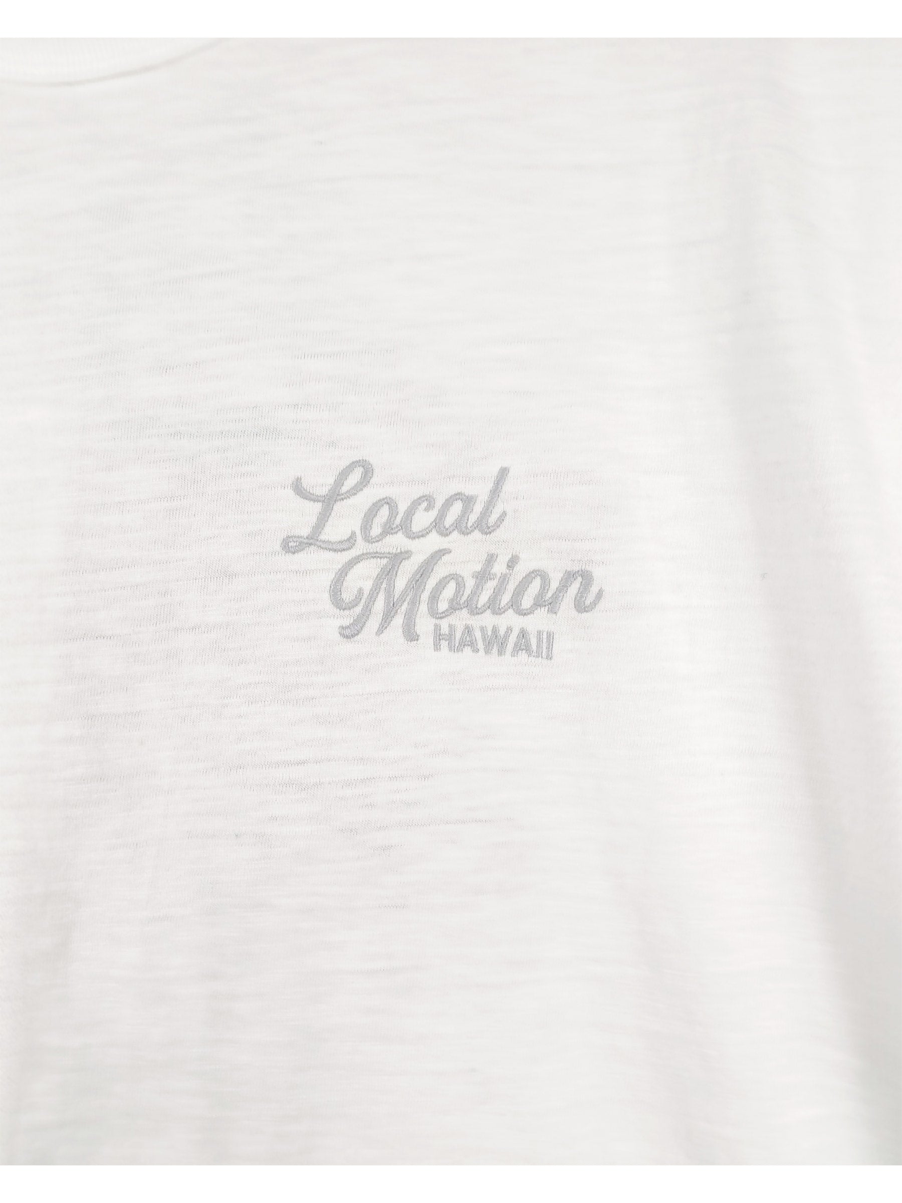 スラブ刺繍Tシャツ - WHT