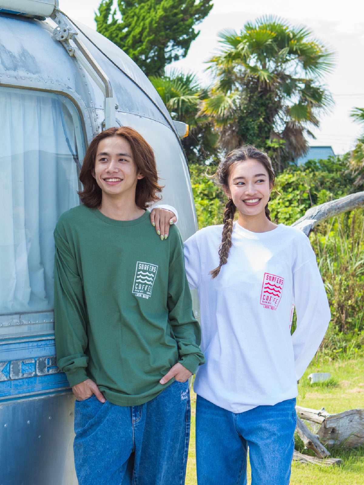 サーファーズコーヒーコラボ 長袖Tシャツ -  MGRN