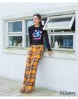 スティッチハイビスカスミニ長袖Tシャツ - BLK