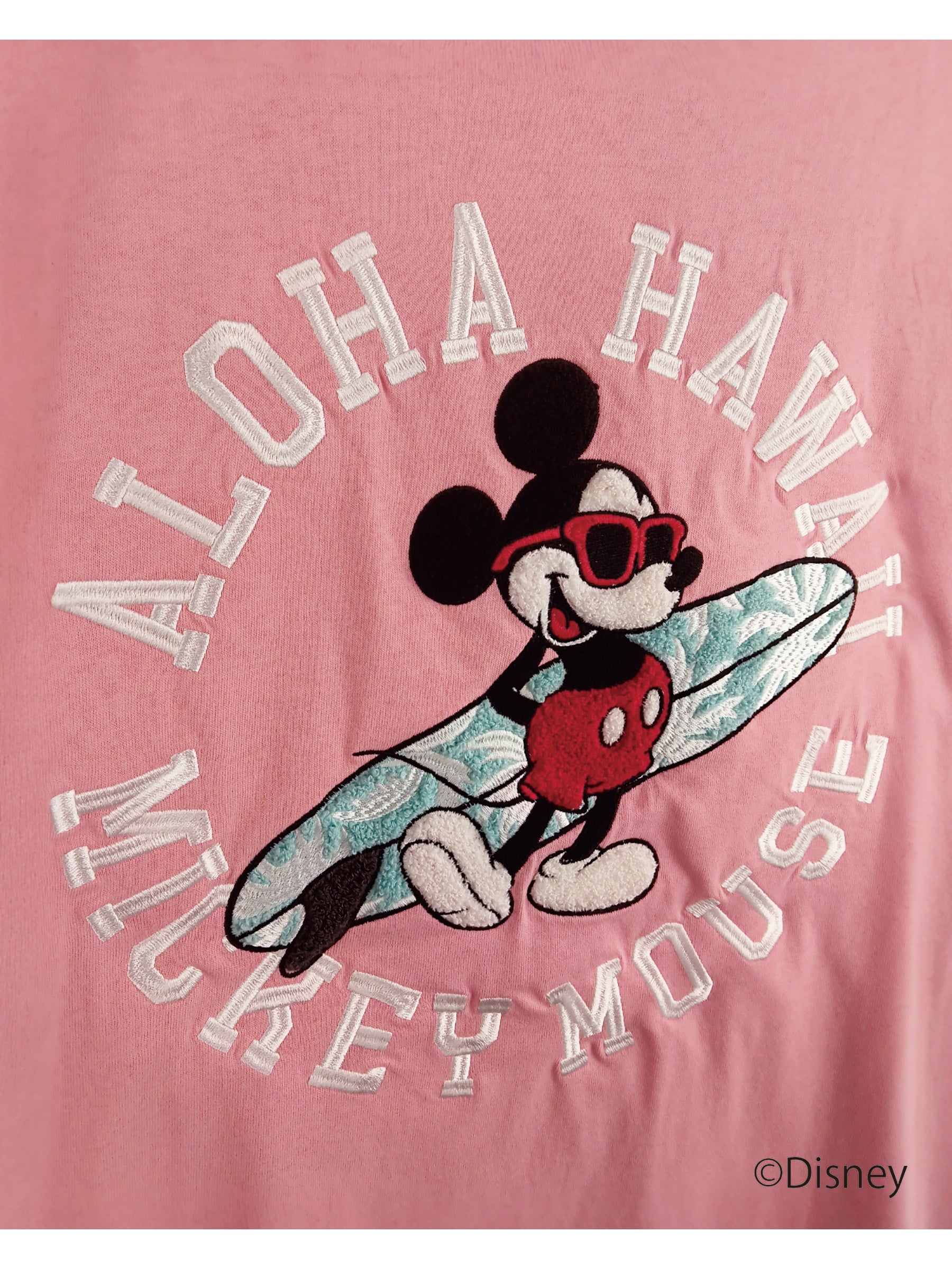 ミッキー サガラ刺繍Tシャツ