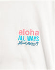 アロハオールウェイズステッチTシャツ - WHT