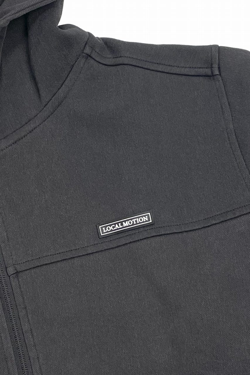 DENIM BONDING ZIP PARKER