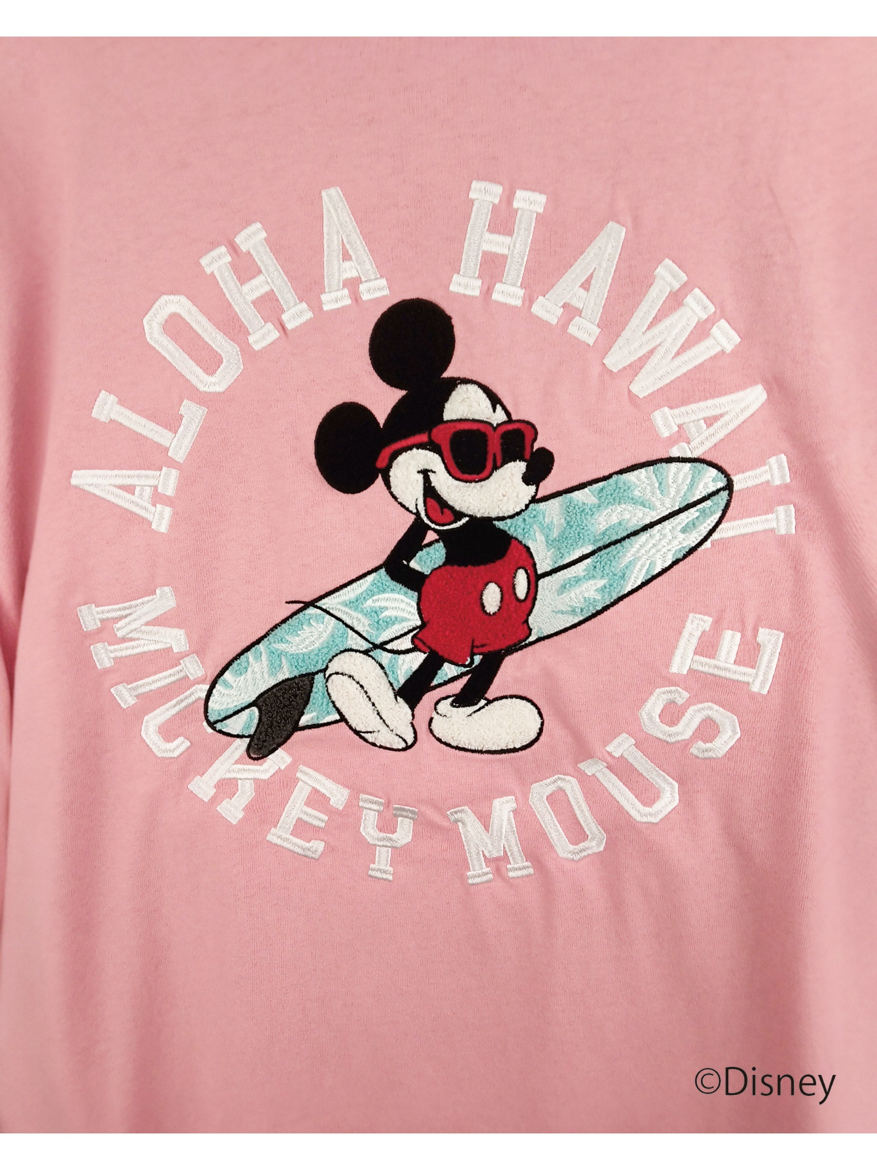 ミッキー サガラ刺繍Tシャツ