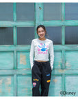 スティッチハイビスカスミニ長袖Tシャツ - WHT