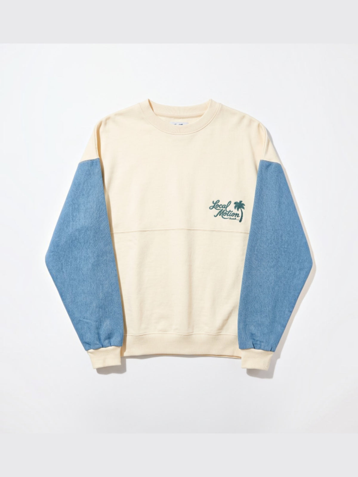 フットボール袖デニムスウェット - OWT