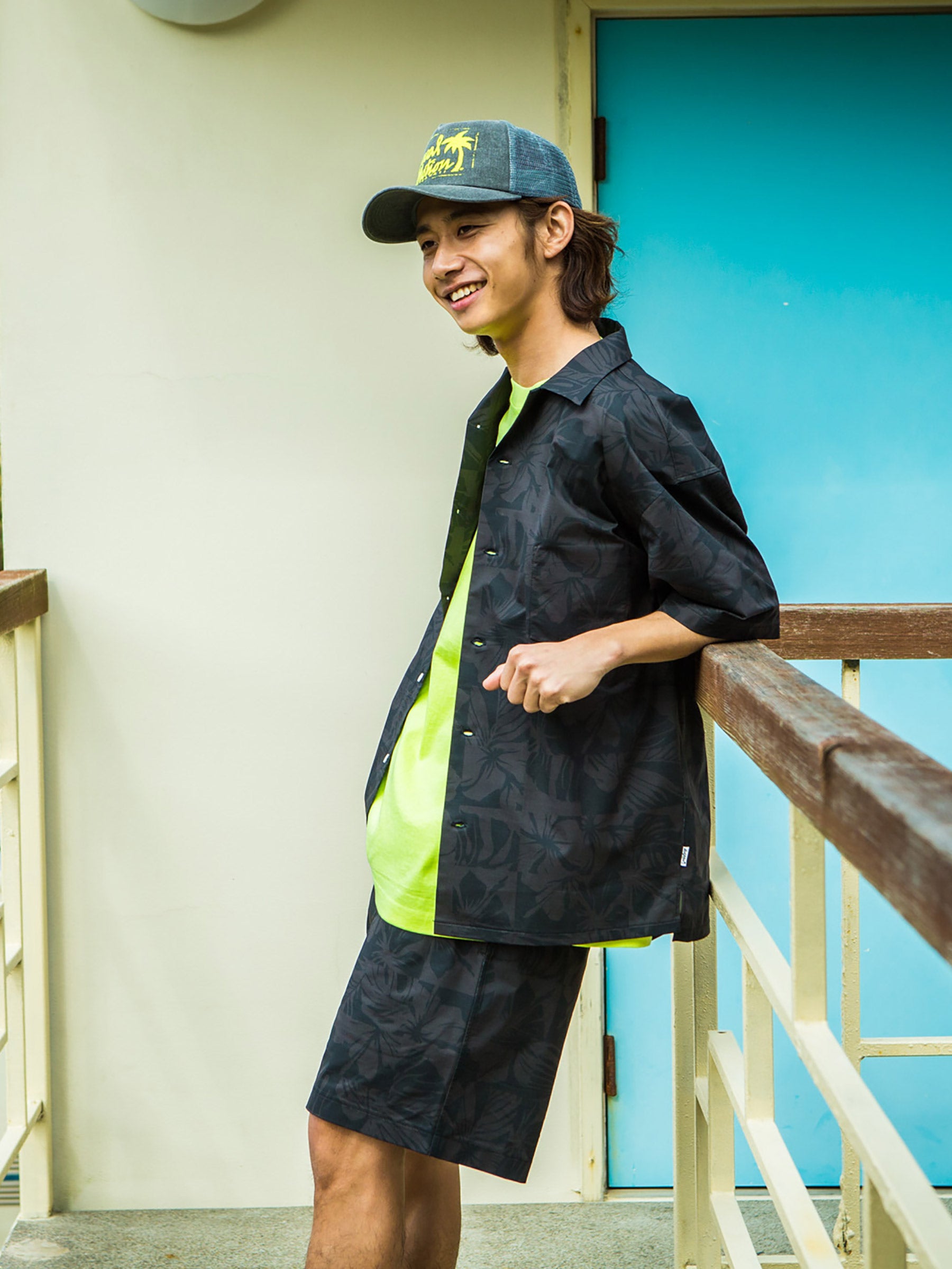 ハワイ柄 ペアテックスショーツ