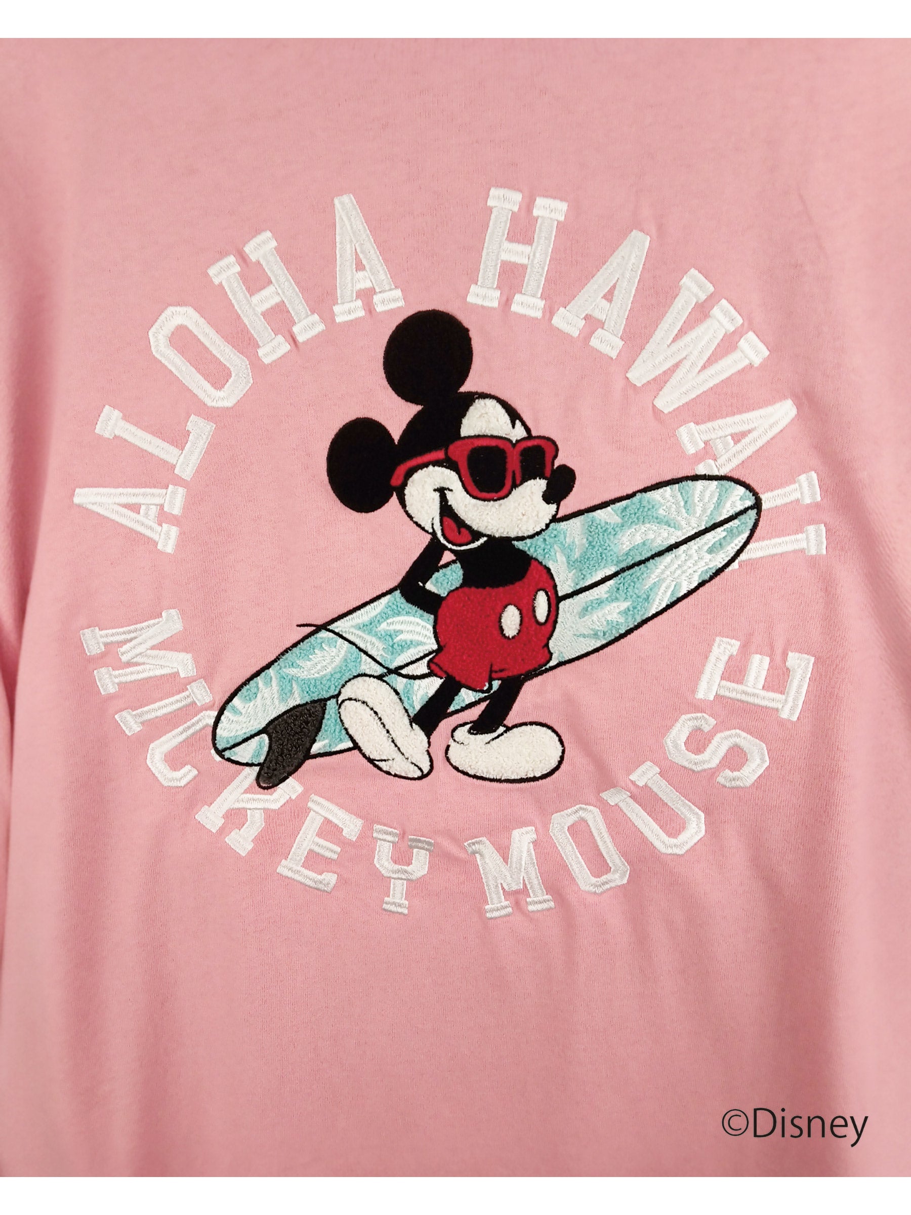 ミッキー サガラ刺繍Tシャツ