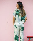 ヘンプレーヨンロングパンツ - GRN